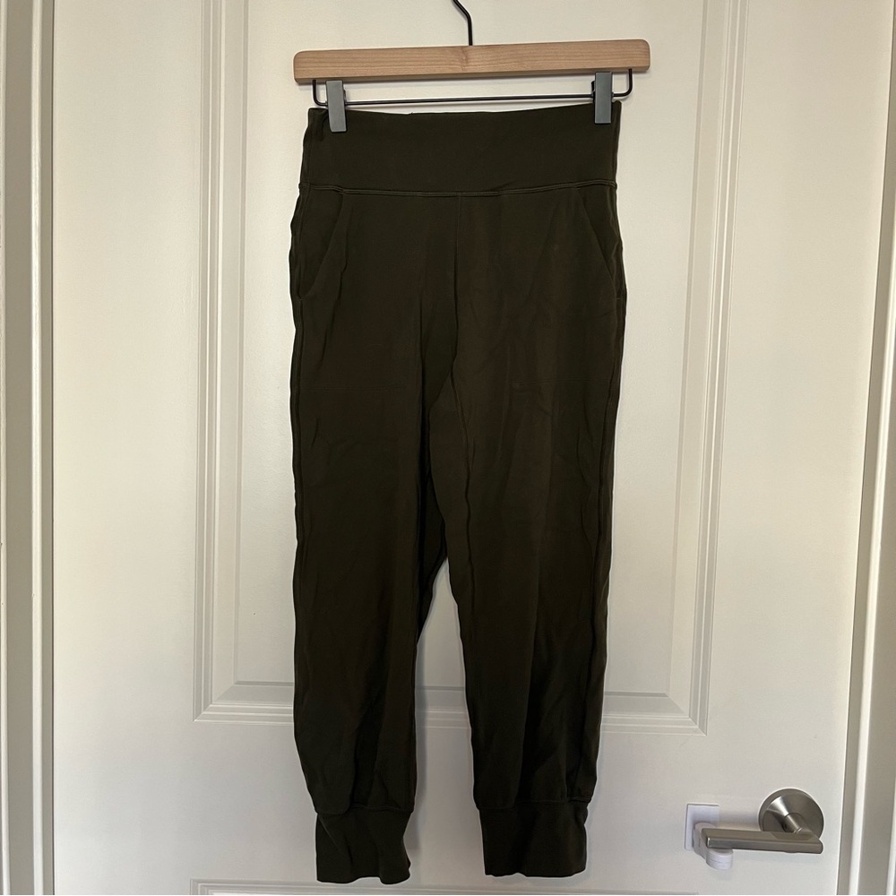 Lululemon Dark Olive Align Jogger Pants - Picture 2 of 4